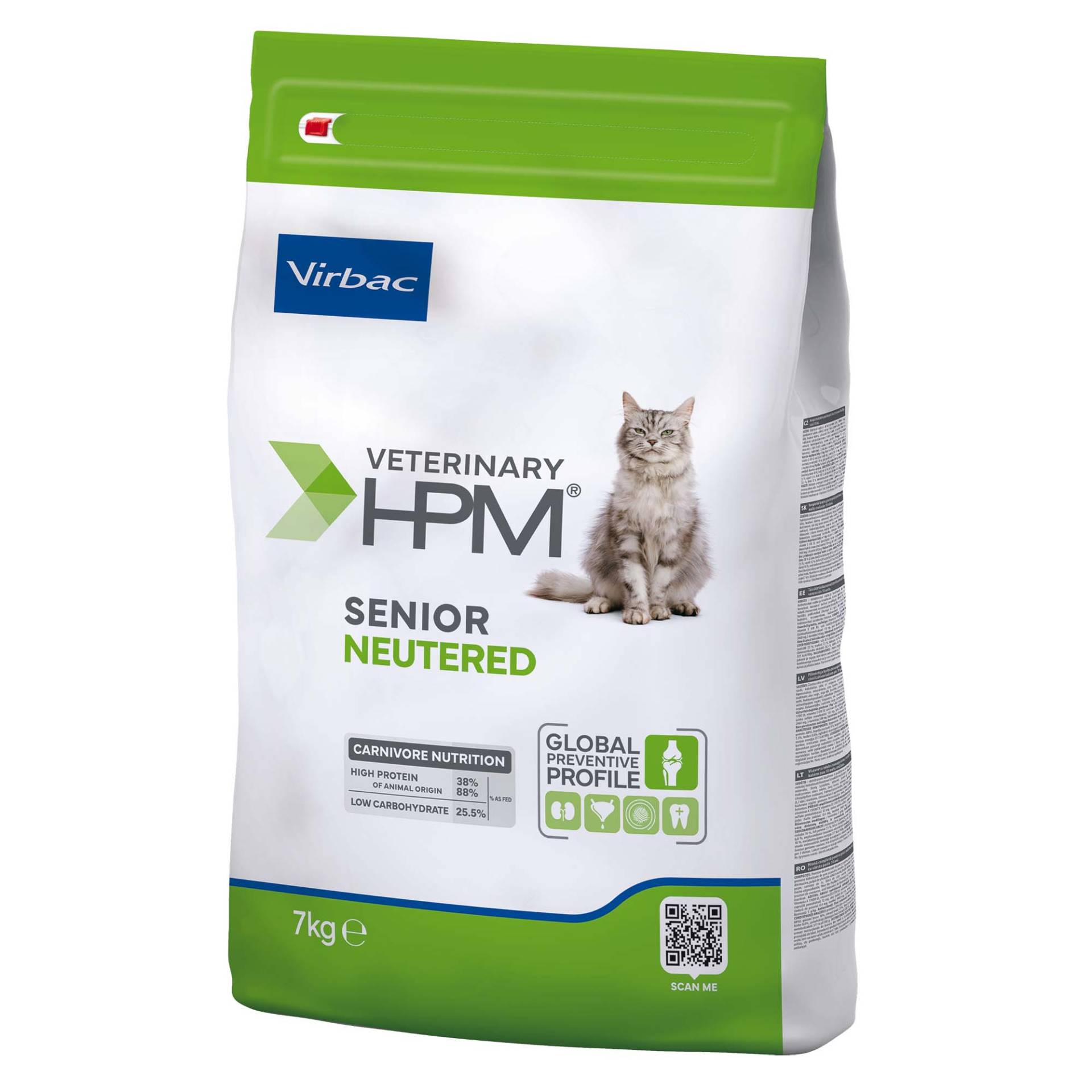 Virbac Veterinary HPM Senior Neutered Cat - Sparpaket: 2 x 7 kg von Virbac