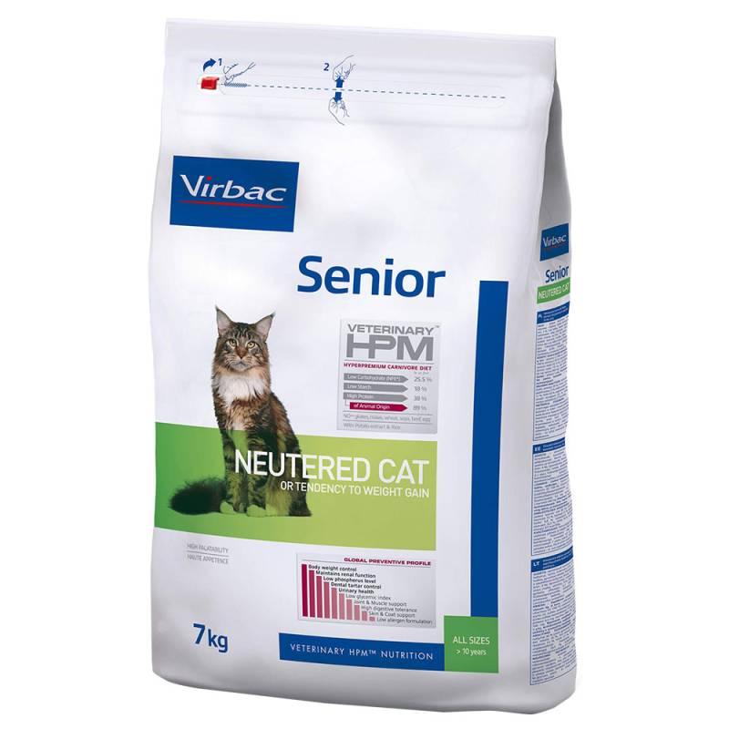 Virbac Veterinary HPM Senior Neutered Cat - Sparpaket: 2 x 7 kg von Virbac