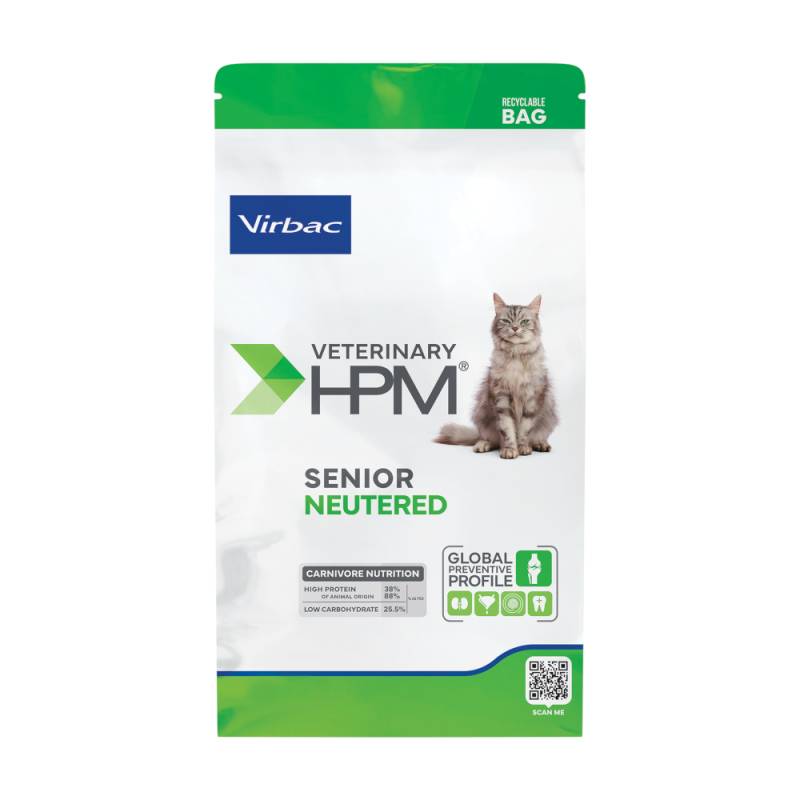Virbac Veterinary HPM Senior Neutered Cat - Sparpaket: 2 x 7 kg von Virbac