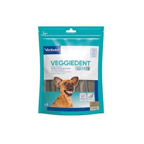 Virbac XS Veggiedent Fr3sh Kauartikel Für Hunde 15 Kaut-Extra Small, Clear, Unisex von Virbac