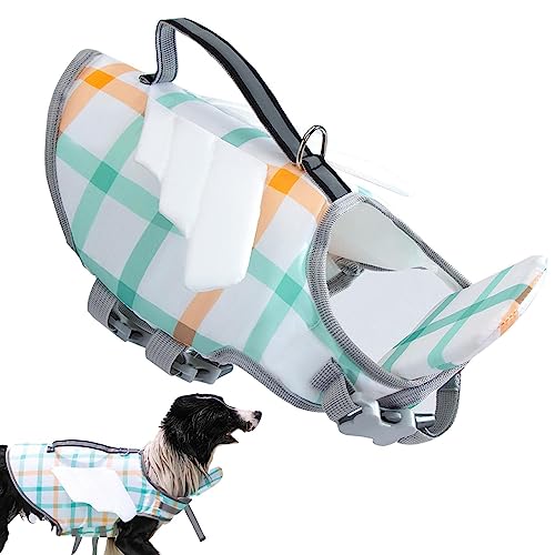Badeanzug für Haustiere – Schwimmweste für Hunde | Design mit Wasserkopfhalterung gegen Erstic, Wasserweste für Hunde mit Griff zur Rettung Virtcooy von Virtcooy