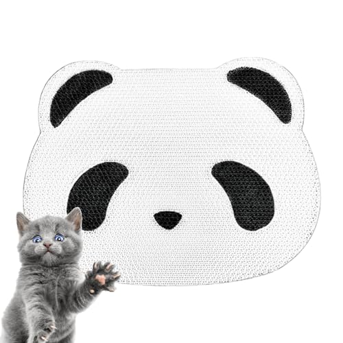 Katzenkratzpad für die Wand, Katzenkratzpad,Kratzmatte aus Pappe für Katzen, Wandkratzer - Heimtierbedarf, Panda-Kaktus-Fußball-Geistermuster für Zimmerkatzen, Kätzchen Virtcooy von Virtcooy