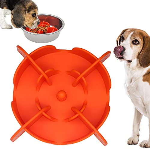 Slow Feeder Hundenäpfe - Slow Feeder Hundenapf aus Silikon,Anti-Rutsch Slow Feeder Katzennapf, erhöhter Hundenapf, Hundefutternapf, Slow Bowl, Puppy Bowl, Puzzle Feeder Virtcooy von Virtcooy