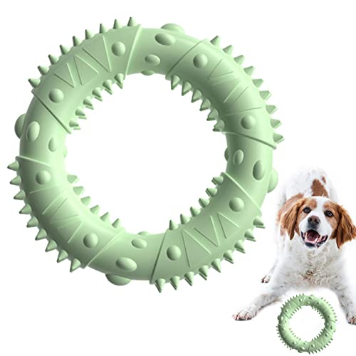 Virtcooy Beißring für Haustiere | Kauspielzeug für Hunde in Ringform,Bissfestes Hundezahnreinigungsspielzeug, Interaktives Hundespielzeug, Kauspielzeug für Kätzchen zum Zahnen von Virtcooy