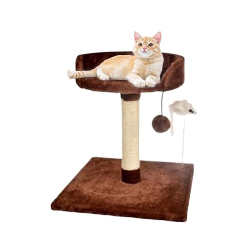 Virtcooy Kratzbaumturm | Indoor-Katzen-Katzenkratzbaum-Turm-Kratzbaum - Interaktives Spielzeug für Katzen, selbstpflegend und Kratzbaum zum Schlafen, Klettern und Spielen von Virtcooy