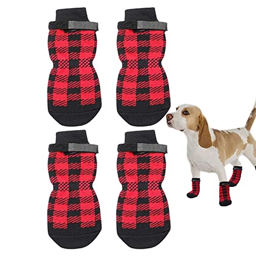 Virtcooy Anti-Rutsch-Socken für Hunde im Innenbereich | Pfote für Hunde, mit verstellbaren Riemen, Kontrolle der Zugkraft der Griffe, robust für den Innenbereich von Virtcooy