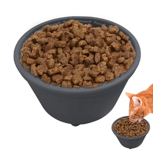 Virtcooy Slow-Food-Napf für Haustiere, Puzzle-Futterspender für Katzen - Interaktives Hundespielzeug in Eimerform,Anreicherungsspielzeug für Hunde, Futternapf für gesunde Ernährung, interaktives von Virtcooy