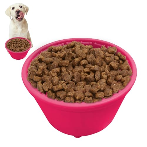Virtcooy Slow-Food-Napf für kleine Hunde, Slow-Feeder-Eimer, Slow-Food-Eimer für Haustiere, Anti-Erstickungs-Hundenapf, Haustier-Slow-Food-Eimer, Hundeanreicherungsspielzeug für Hunde, tragbar für von Virtcooy