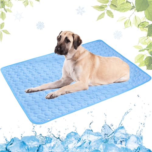 VisBeaut Cooling Mat for Dogs and Cat, Heat Relief Pet Cooling Mat for Crates, Kennels and Beds - Portable and Washable(Grey,70x100cm) (Blue,100x150cm) von VisBeaut