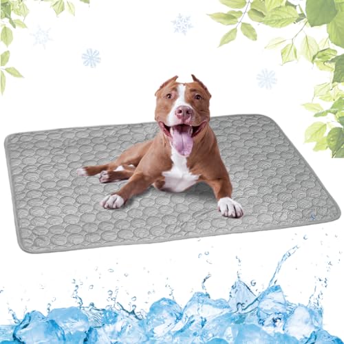 VisBeaut Cooling Mat for Dogs and Cat, Heat Relief Pet Cooling Mat for Crates, Kennels and Beds - Portable and Washable(Grey,70x100cm) (Grey,55x70cm) von VisBeaut