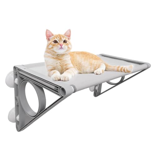 Hängemattenbett für Wohnungskatzen | Katzen-Mehrzweck-Hängemattensitzstange mit atmungsaktivem Netzstoff,Katzen Spielen Spielzeug für Balkon, Tierheime, Wohnzimmer, Schlafzimmer, Visiblurry Hängemattenbett für Wohnungskatzen | Katzen-Mehrzweck-Hängemattensitzstange mit atmungsaktivem Netzstoff,Katzen Spielen Spielzeug für Balkon, Tierheime, Wohnzimmer, Schlafzimmer, Visiblurry von Visiblurry