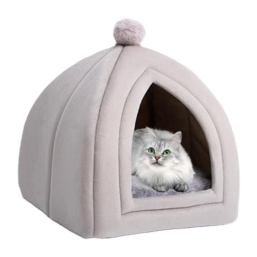 Haustierhaus, Bequemes Plüsch-Katzenhöhlen-Hundebett, Waschbarem Kissen Haustierbett Mit Abnehmbarem, Verdickter Warmes Katzenversteck Für Haustiere Hunde Kaninchen Katzen Winter Haus Warme Katze Bett Haustierhaus, Bequemes Plüsch-Katzenhöhlen-Hundebett, Waschbarem Kissen Haustierbett Mit Abnehmbarem, Verdickter Warmes Katzenversteck Für Haustiere Hunde Kaninchen Katzen Winter Haus Warme Katze Bett von Visiblurry