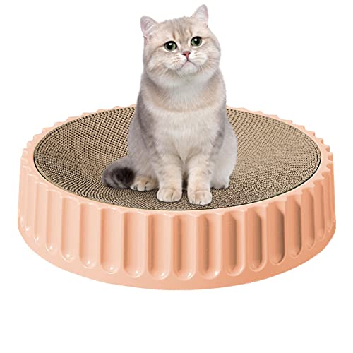 Katzenkratzer aus Pappe - Langlebiger, runder Katzenkratzer mit hoher Dichte - Kratzbäume aus Pappe, Kratzpads für schlafende Katzen im Innenbereich, Kratzbaum für Katzen Visiblurry Katzenkratzer aus Pappe - Langlebiger, runder Katzenkratzer mit hoher Dichte - Kratzbäume aus Pappe, Kratzpads für schlafende Katzen im Innenbereich, Kratzbaum für Katzen Visiblurry von Visiblurry