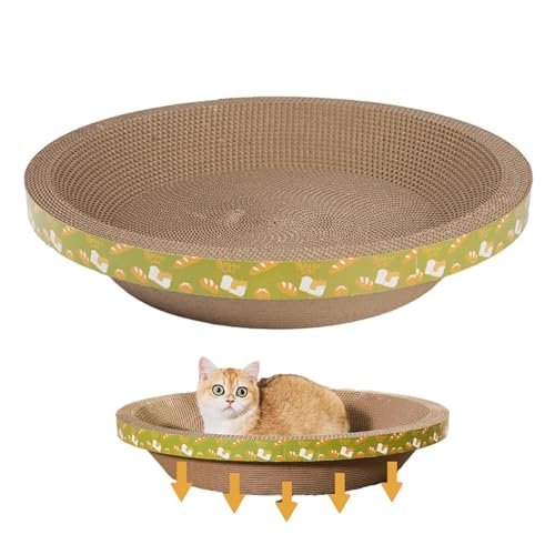 Katzenkratzer aus Pappe | Robuster Kratzbaum aus verdicktem Karton mit feinen Nähten,Haustierbedarf für Kätzchennest, Wohnzimmer, Balkon, Schlafzimmer, Spielzimmer, Arbeitszimmer Visiblurry Katzenkratzer aus Pappe | Robuster Kratzbaum aus verdicktem Karton mit feinen Nähten,Haustierbedarf für Kätzchennest, Wohnzimmer, Balkon, Schlafzimmer, Spielzimmer, Arbeitszimmer Visiblurry von Visiblurry