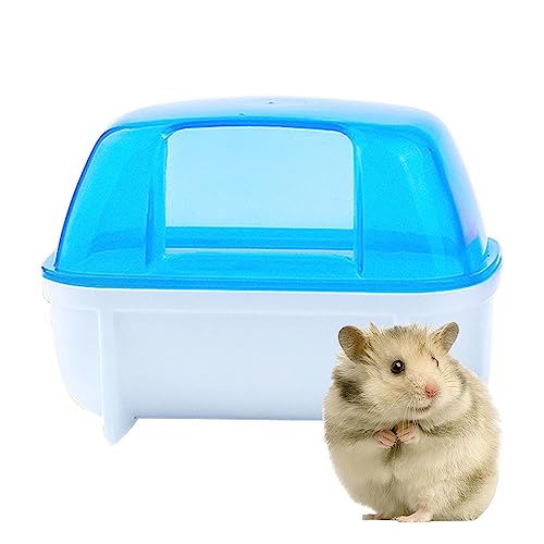 Visiblurry Hamster Sandbadbehälter, Kleines Chinchilla-Staubbadehaus, Abnehmbare Hamster-Badewanne, Hamster-Katzentoilette, stabile Hamster-Badewannen-Toilette für Zwerghamster/Maus/Chinchilla Visiblurry Hamster Sandbadbehälter, Kleines Chinchilla-Staubbadehaus, Abnehmbare Hamster-Badewanne, Hamster-Katzentoilette, stabile Hamster-Badewannen-Toilette für Zwerghamster/Maus/Chinchilla von Visiblurry