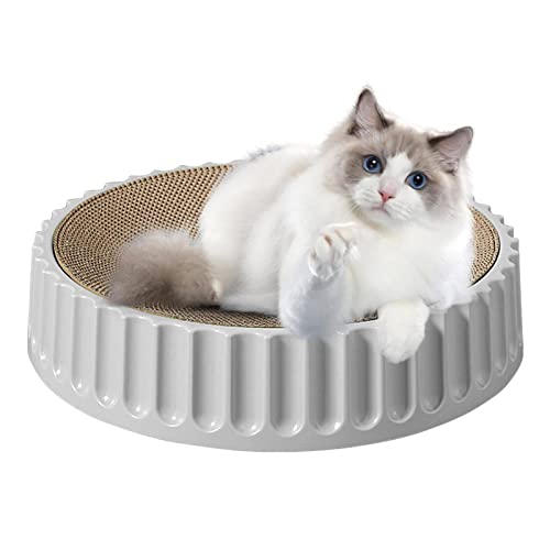 Visiblurry Katzenkratzer aus Pappe - Robustes, hochdichtes Katzenkratzpad für Hauskatzen - Katzenmöbel-Kratzpolster für Katzen im Innenbereich, schlafender Katzenkratzbaum Visiblurry Katzenkratzer aus Pappe - Robustes, hochdichtes Katzenkratzpad für Hauskatzen - Katzenmöbel-Kratzpolster für Katzen im Innenbereich, schlafender Katzenkratzbaum von Visiblurry