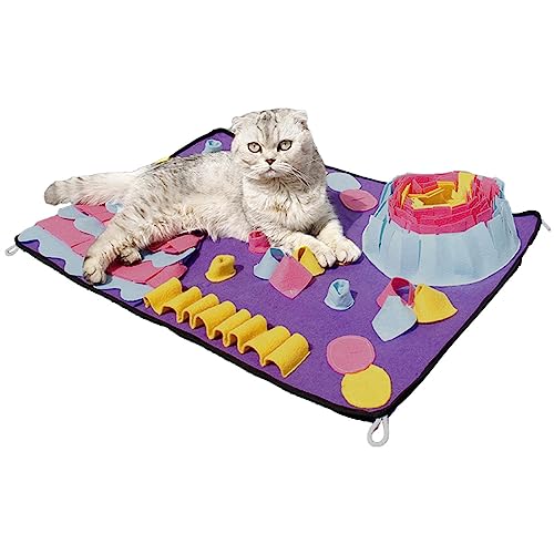 Visiblurry Schnüffelmatte für Hunde - Interaktive Futterrätsel für Hunde,Leckerli-Matte für Hunde, Futtermatte für Hunde, Futtermatte für Hunde, Spielzeug zur Bereicherung für Hunde, Grabspielzeug Visiblurry Schnüffelmatte für Hunde - Interaktive Futterrätsel für Hunde,Leckerli-Matte für Hunde, Futtermatte für Hunde, Futtermatte für Hunde, Spielzeug zur Bereicherung für Hunde, Grabspielzeug von Visiblurry
