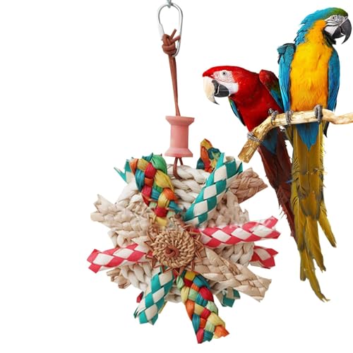 Zerkleinerungsspielzeug für Vögel | Spielzeug zu Zerkleinern von Sittichen - Mit Metallhaken, farbenfrohes Futterspielzeug für Sittiche, Spielzeug zum Zerkleinern von Sittichen, Spielzeug Visiblurry Zerkleinerungsspielzeug für Vögel | Spielzeug zu Zerkleinern von Sittichen - Mit Metallhaken, farbenfrohes Futterspielzeug für Sittiche, Spielzeug zum Zerkleinern von Sittichen, Spielzeug Visiblurry von Visiblurry