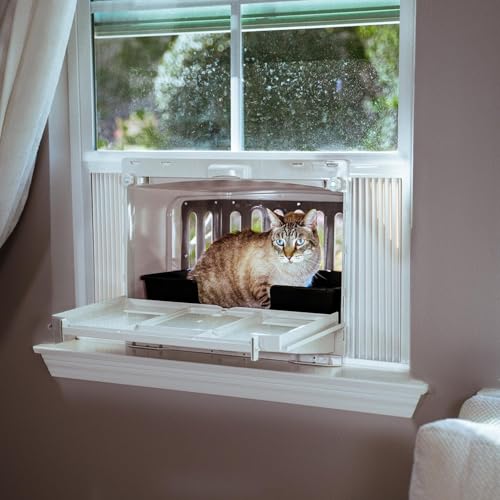 VistaLoo Window Catio, Katzentoilette & Sitzstange – Premium-Outdoor-Freude für Indoor-Katzen! Natürliche Geruchsbeseitigung & Stressabbau, Wetterkomfort, einfache Installation und Reinigung, spart VistaLoo Window Catio, Katzentoilette & Sitzstange – Premium-Outdoor-Freude für Indoor-Katzen! Natürliche Geruchsbeseitigung & Stressabbau, Wetterkomfort, einfache Installation und Reinigung, spart von VistaGato