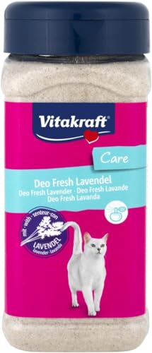 Vitakraft Deo Fresh Lavendel, Frischegranulat für Katzentoiletten, zarter Duft, in aromaversiegelter Streudose (1x 720g) von Vitakraft