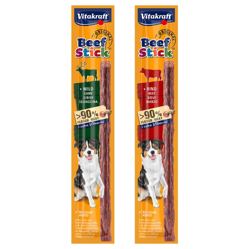 Sparpaket 50 x 12 g Vitakraft Beef-Stick® - Mixpaket: Rind & Wild von Vitakraft