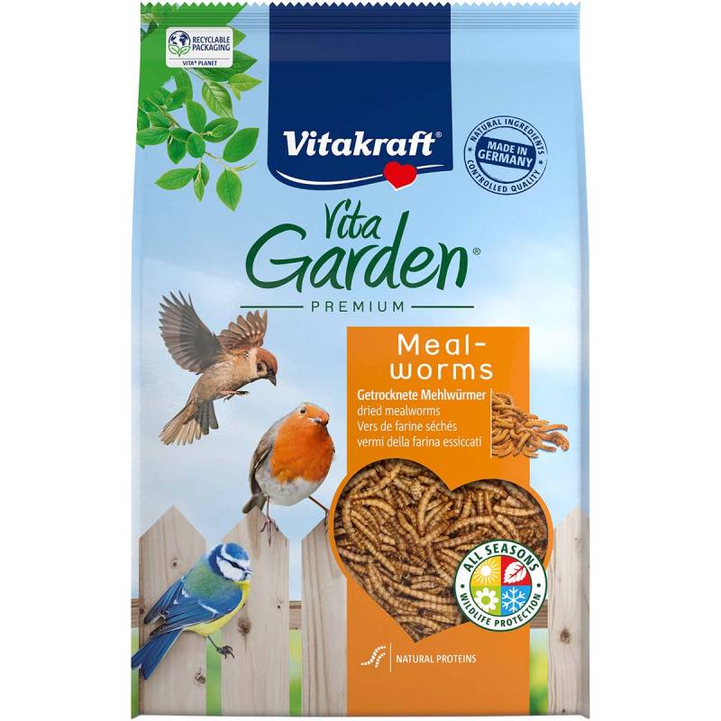 VitaGarden Mehlwürmer für Wildvögel 4x200g von Vitakraft