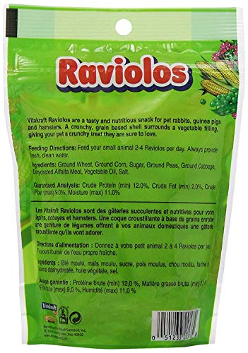 Vitakraft (3 Pack) Small Animal Raviolos Oven Baked Healthy Crunchy Treats 5 oz von Vitakraft