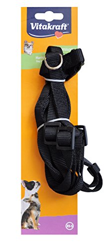 Vitakraft 18626 Premium-Hundegeschirr aus Nylon, gefüttert, Größe XS/S, Schwarz Vitakraft 18626 Premium-Hundegeschirr aus Nylon, gefüttert, Größe XS/S, Schwarz von Vitakraft