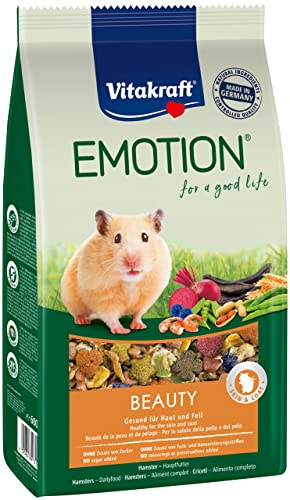 Vitakraft Alleinfutter für Hamster, Getreide, Gemüse und Nüsse, TriVita-Complex, Emotion Beauty Selection All Ages von Vitakraft