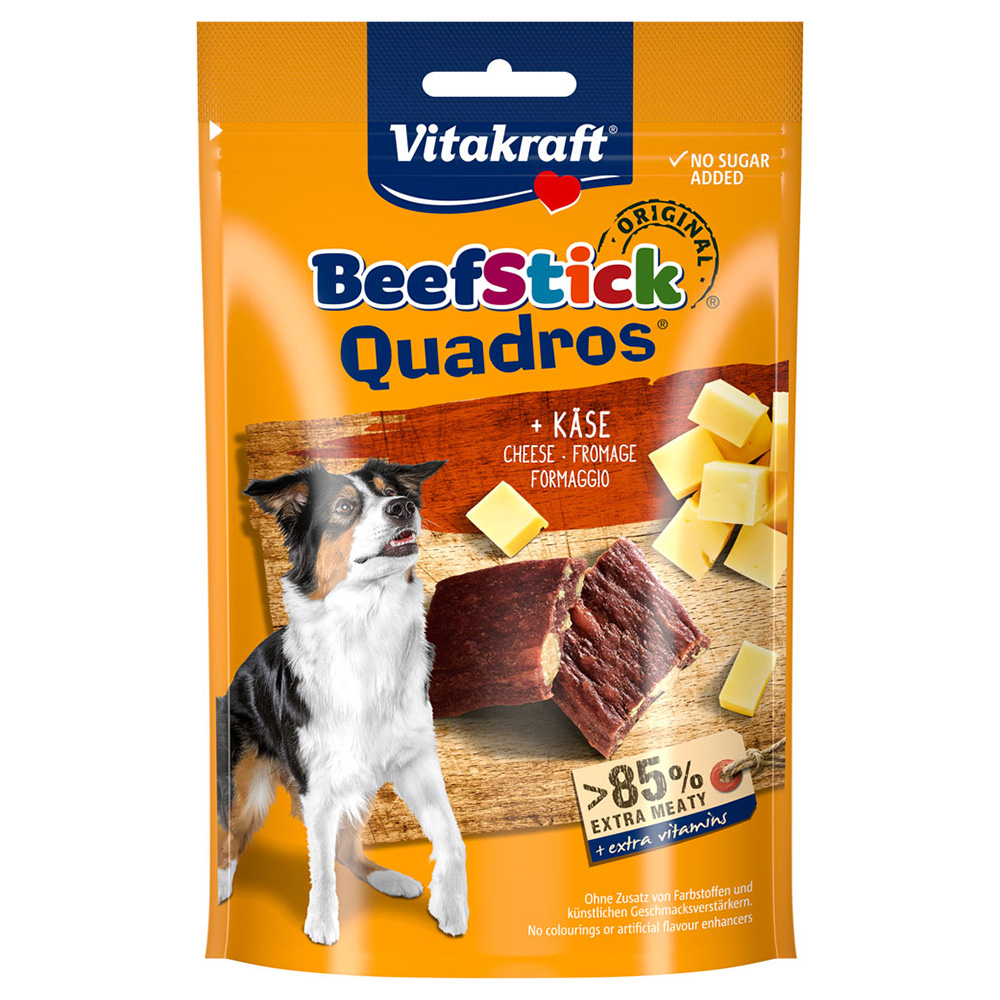 Vitakraft Beef Stick Quadros 70 g - Käse von Vitakraft