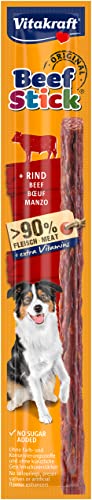 Vitakraft Beef Stick Rind, Hundeleckerli, Fleischstick vom Rind, Hunde Trainingsleckerli, ohne Zusatz von Zucker (1x 12g) von Vitakraft