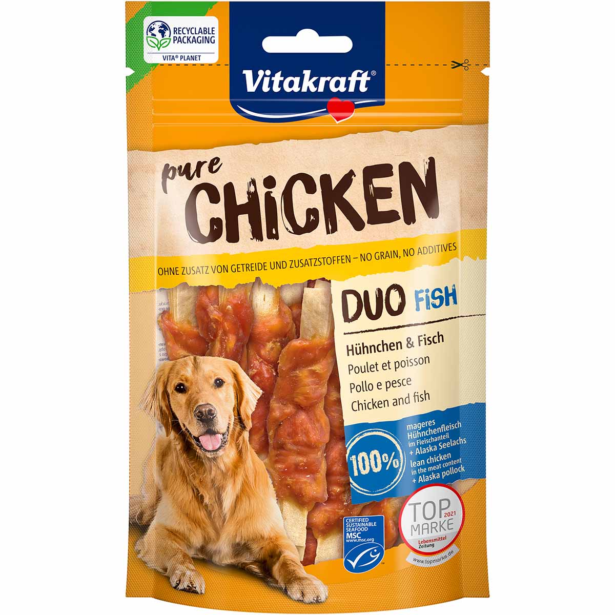 Vitakraft CHICKEN Duo Hühnchen & Fisch MSC 3x80g Vitakraft CHICKEN Duo Hühnchen & Fisch MSC 3x80g von Vitakraft