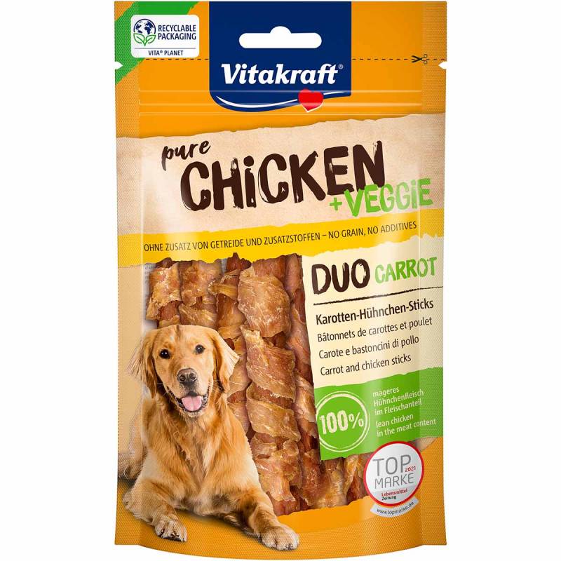 Vitakraft CHICKEN Veggie Karottenstick+Hühnchen 3x80g Vitakraft CHICKEN Veggie Karottenstick+Hühnchen 3x80g von Vitakraft
