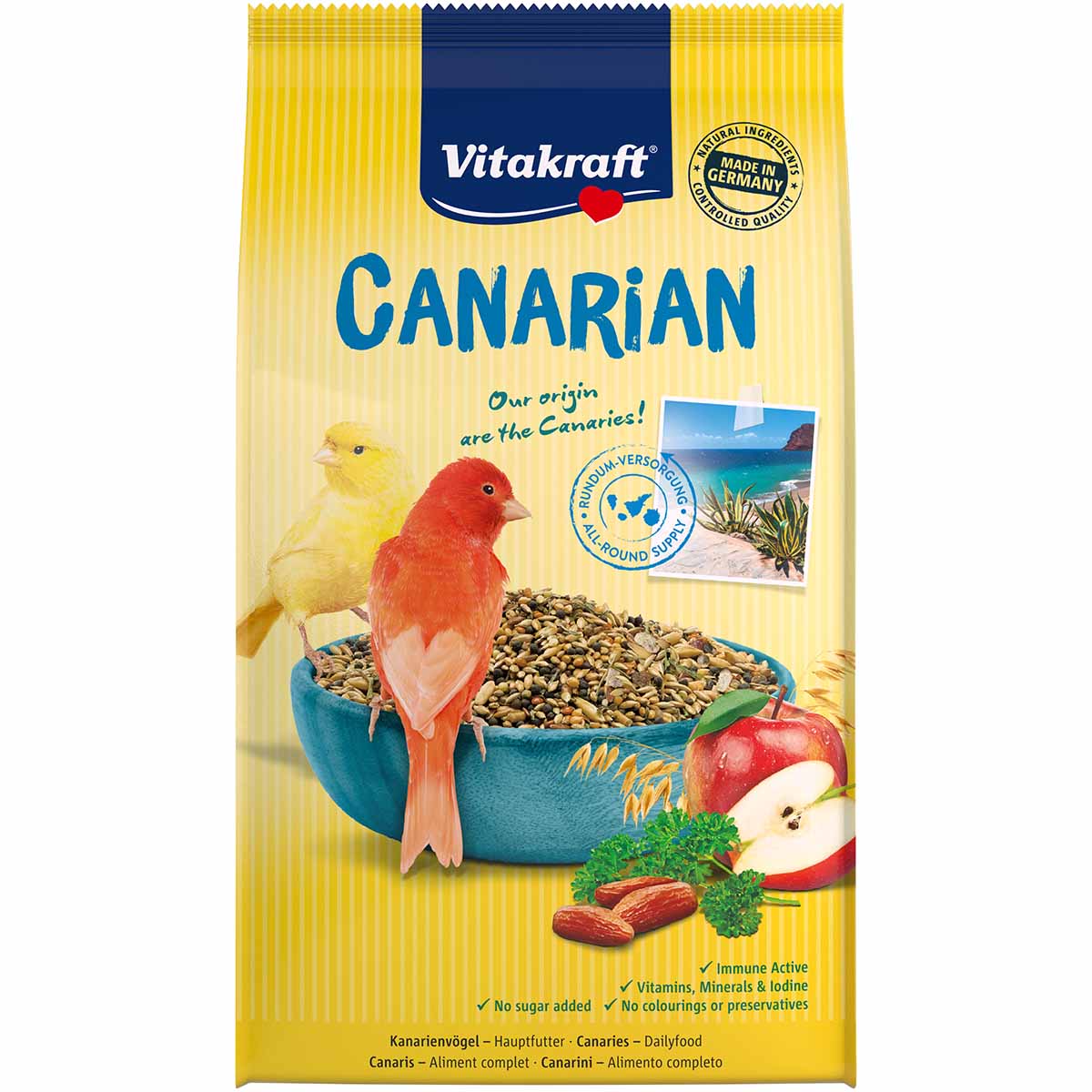 Vitakraft Canarian Hauptfutter für Kanarienvögel 5x800g Vitakraft Canarian Hauptfutter für Kanarienvögel 5x800g von Vitakraft