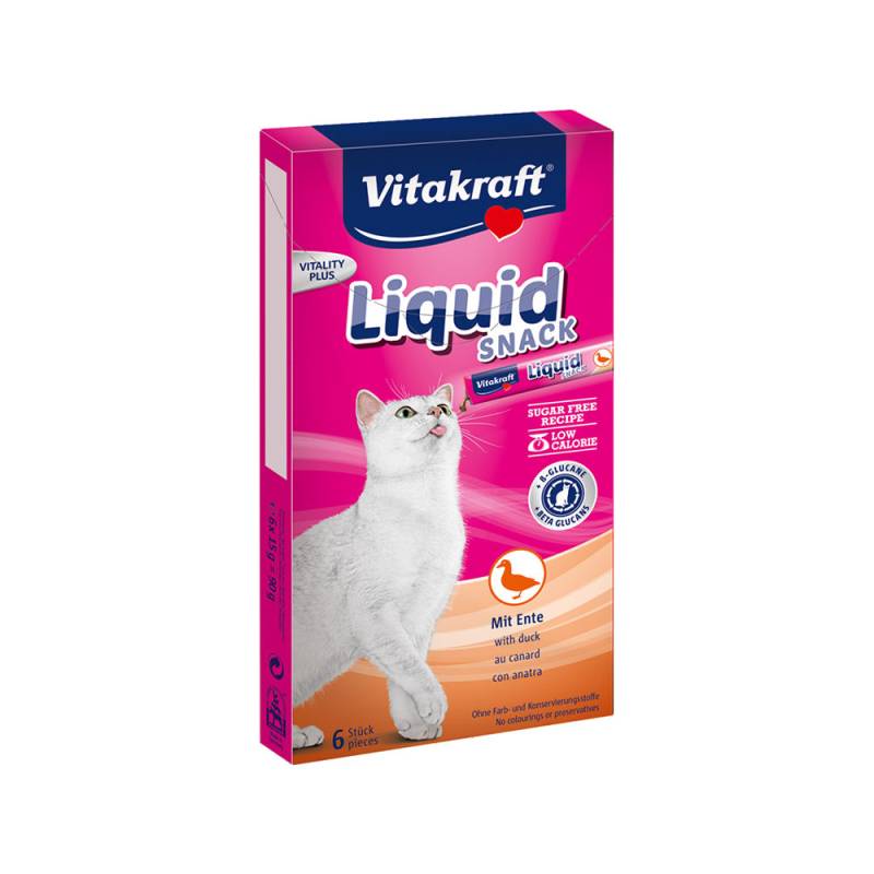 Vitakraft Cat Liquid Snack - Ente - 6 Stück von Vitakraft
