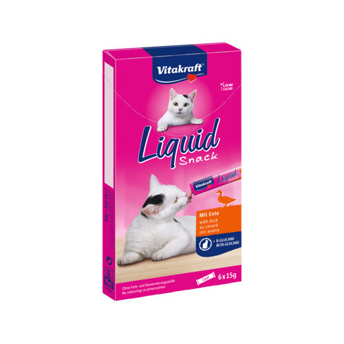 Vitakraft Cat Liquid Snack - Ente - 6 Stück von Vitakraft
