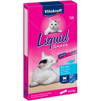 Vitakraft Cat Liquid-Snack mit Lachs & Omega 3 - 24 x 15 g von Vitakraft