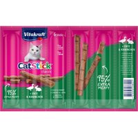 Vitakraft Cat-Stick 10x6 Stück Ente und Kaninchen von Vitakraft