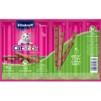 Vitakraft Cat-Stick 10x6 Stück Huhn und Katzengras von Vitakraft