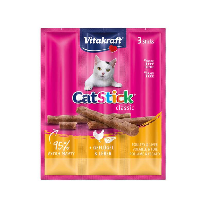 Vitakraft Cat Stick Mini - Geflügel & Leber - 8 + 2 gratis von Vitakraft