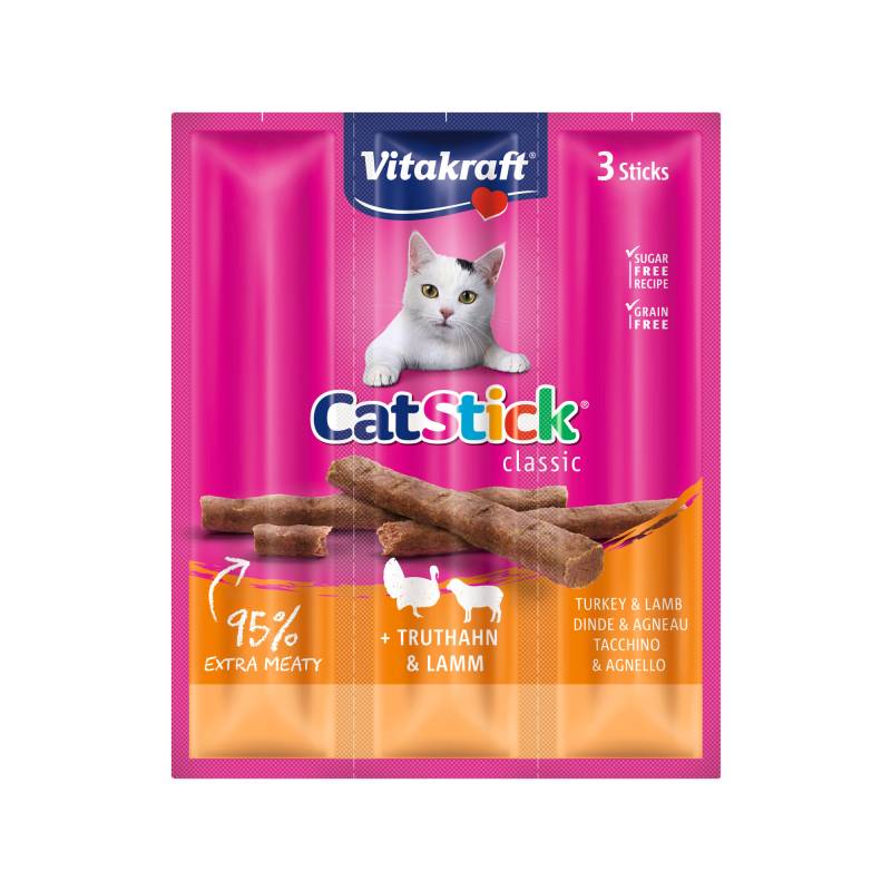 Vitakraft Cat Stick Mini - Pute & Lamm - 8 + 2 gratis von Vitakraft