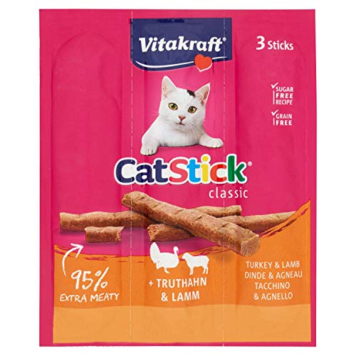 Vitakraft Cat Stick Mini Truthahn und Lamm, 18 g von Vitakraft
