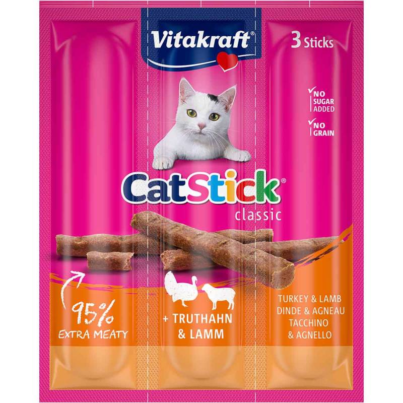 Vitakraft Cat-Stick mini Truthahn & Lamm 5x3 Stück von Vitakraft