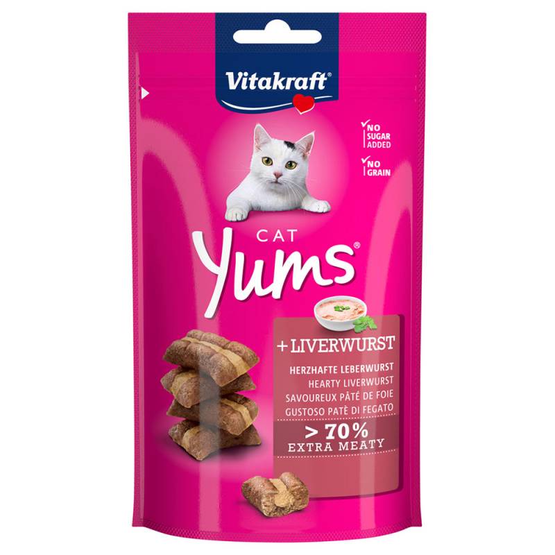 Vitakraft Cat Yums - Sparpaket Leberwurst (3 x 40 g) von Vitakraft