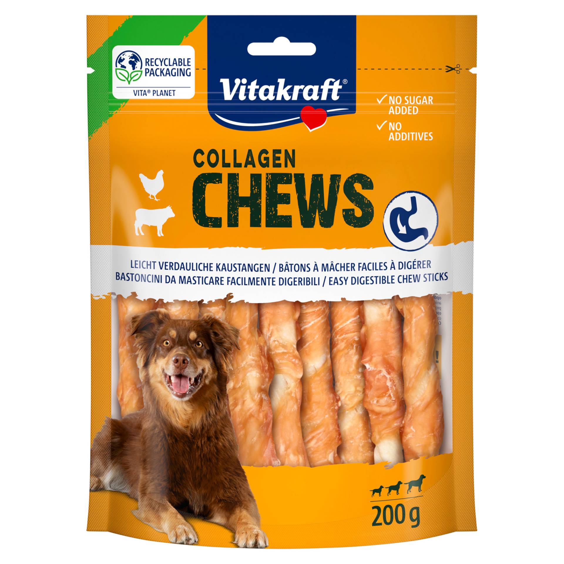 Vitakraft Chews Collagen Stick Huhn - 200 g Vitakraft Chews Collagen Stick Huhn - 200 g von Vitakraft