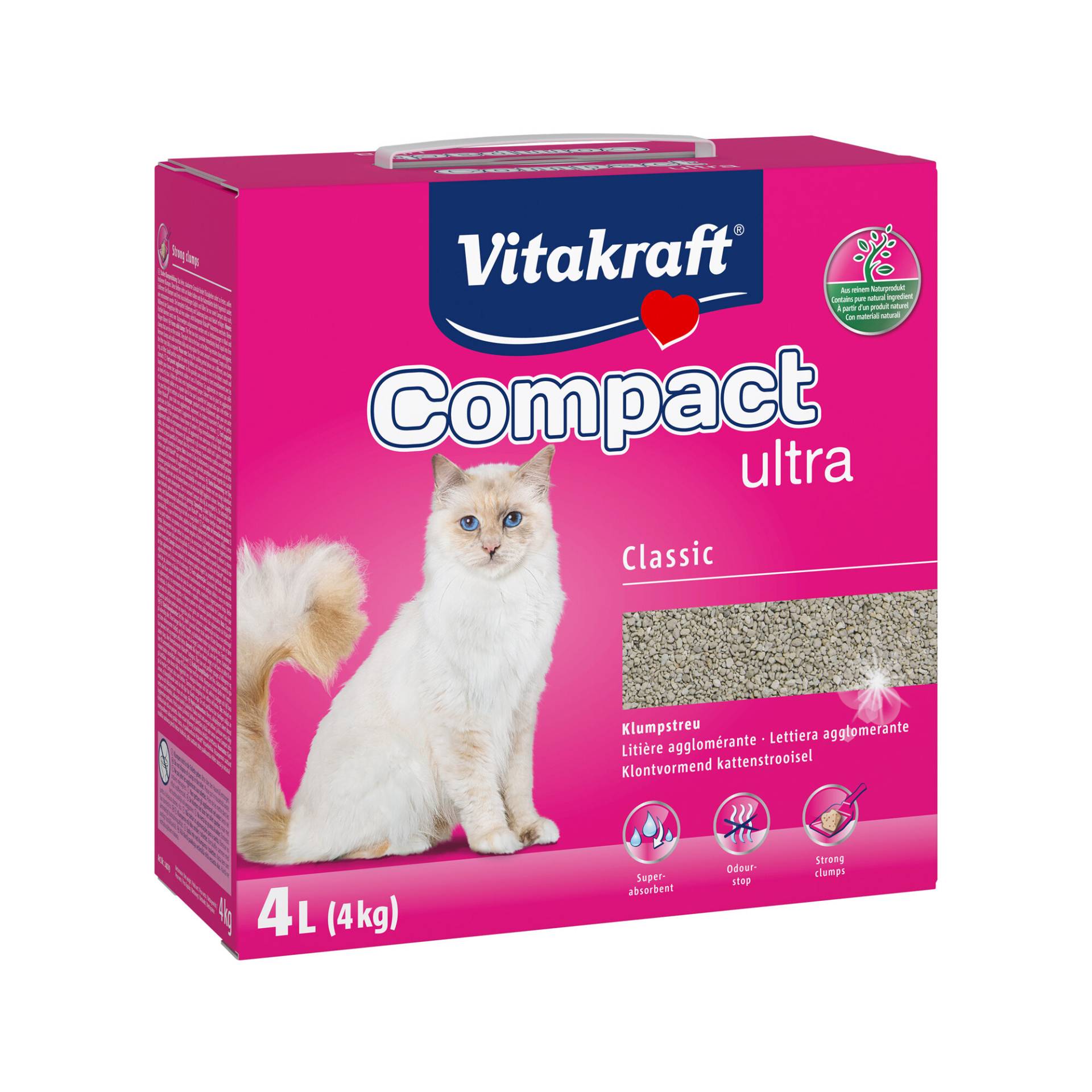 Vitakraft Compact Ultra Katzenstreu - 4 kg von Vitakraft