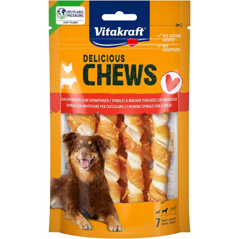 Vitakraft Delicious Chews Kauspirale Huhn S 7 Stück von Vitakraft