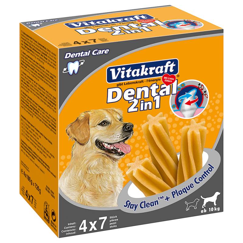 Vitakraft Dental 3in1 medium Multipack - Sparpaket: 6 x (4 x 180 g) von Vitakraft