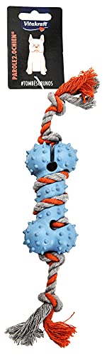 Vitakraft Dog Seil & Gummi Knochen Hundespielzeug Boden Ref 22928 Vitakraft Dog Seil & Gummi Knochen Hundespielzeug Boden Ref 22928 von Vitakraft