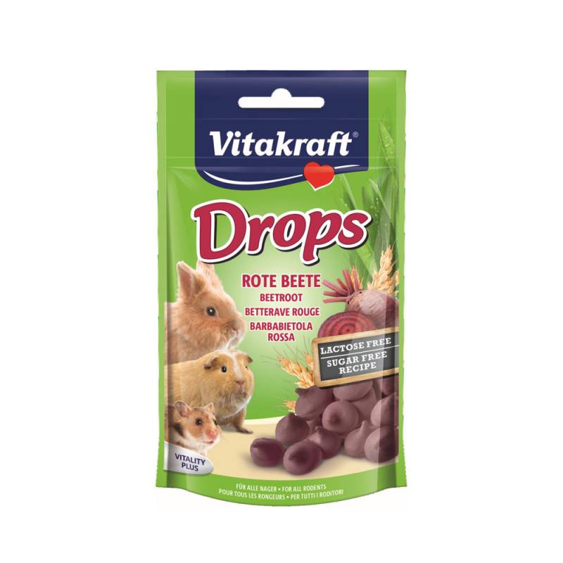 Vitakraft Drops Kaninchen & Nager - Rote Beete - 75 g von Vitakraft